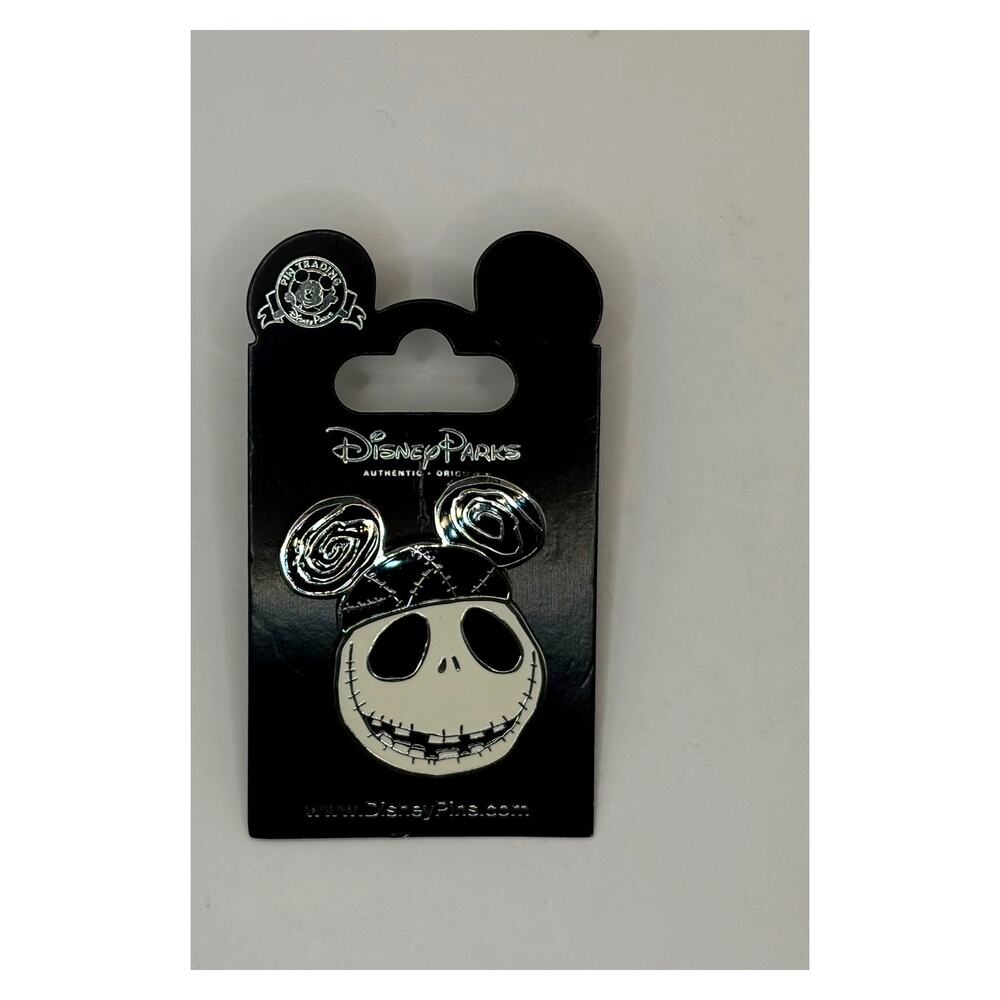 Disney Parks Jack Skellington Mickey Ears Pin Nightmare Before Christmas 2016NWT - Picture 2 of 3